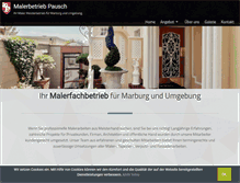 Tablet Screenshot of malerbetrieb-pausch.de